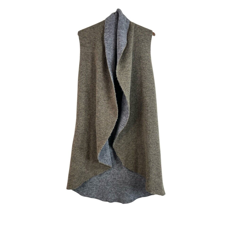 Anthropologie Two-Tone Gray and Brown Cardigan